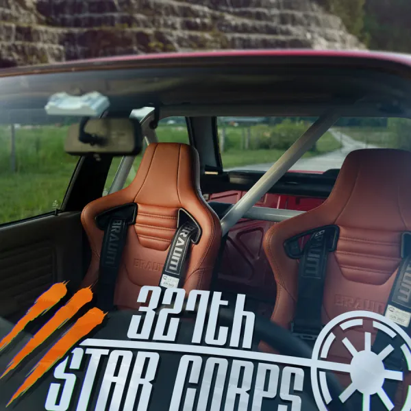 2x Pair 327 Corps Captain Rex Legion Elite Squad Orange Stripes Clone Stormtrooper Galactic Empire Dark Force Jedi Car Vinyl Sticker Decal>