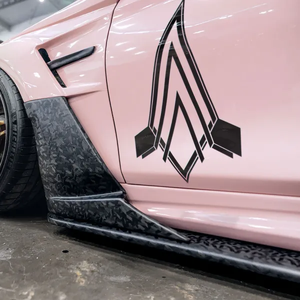 2x Pair Side Junior Pilot Wings Insignia Viper MK I II VII Space Superiority Fighter Squadron Colonial Fleet Command Cylon Kobol Caprica Car Vinyl Sticker Decal>