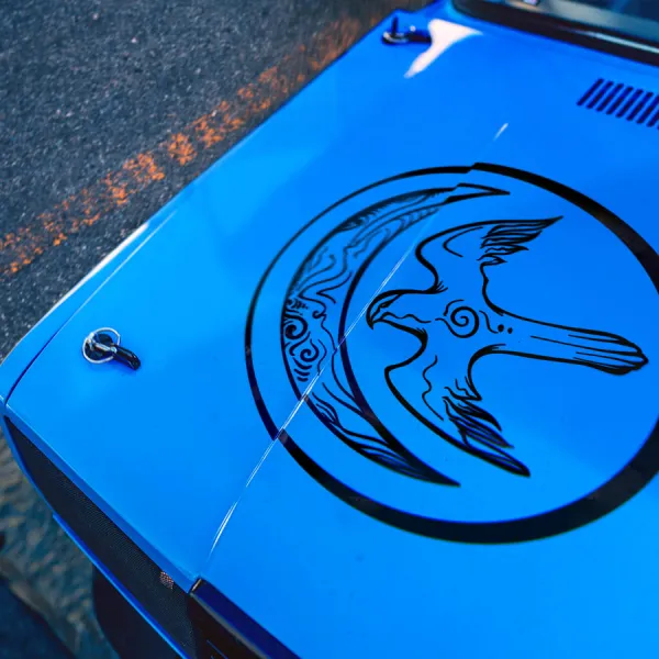 House Arryn Eyrie Falcon Crescent Moon Hood As High as Honor GoT Westeros Car Vinyl Sticker Decal>