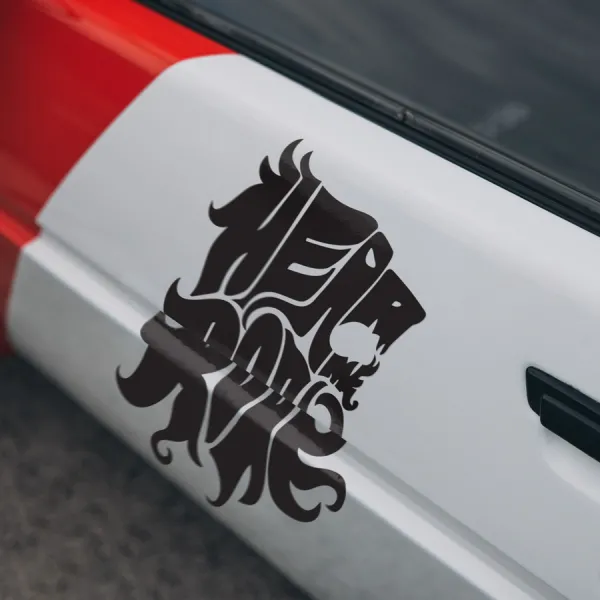 2x Pair Side House Lannister V2 Lion Hear Me Roar Cersei Joffrey Tyrion Jaime Westeros Seven Kingdoms Thrones GoT Car Vinyl Sticker Decal>