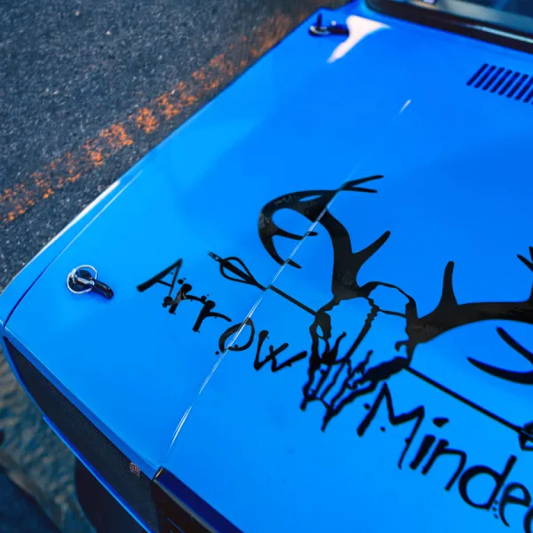 Bow Arrow Minded Hood v1 Hunter Buck Skull Horns Broadhead Compound Recurve Archery Wilderness Silent Camo Outdoor Survival Deer Hunting Car Vinyl Sticker Decal>