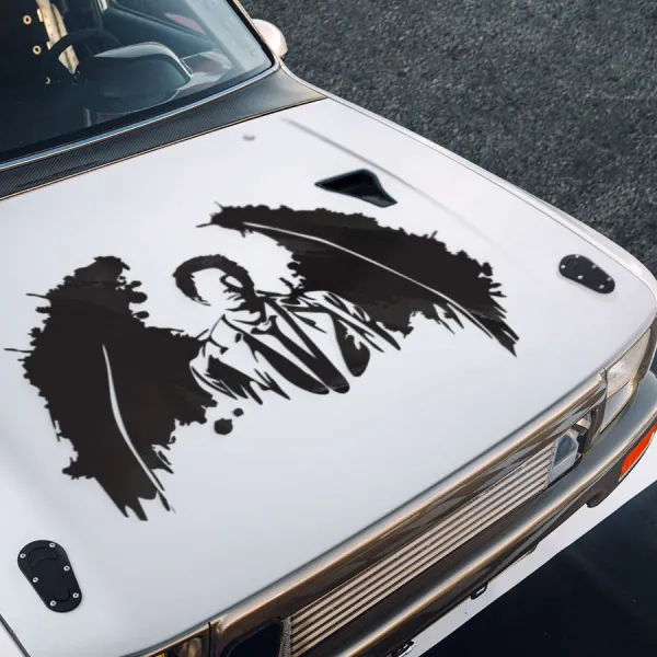 Castiel Wings Hood v5 Angel Devil's Trap Demon Hunter Symbol Anti-Possession Pentagram Vessel Lucifer Hell Sam Dean Castiel Winchester Car Vinyl Sticker Decal>