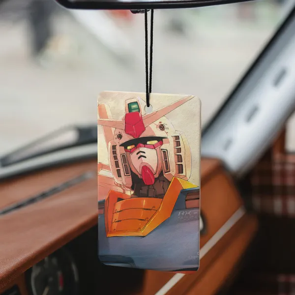 RX-78-2 Amuro Ray Earth Federation Forces E.F.F. White Devil Zeon Armor Mecha Anime Manga Printed Car Air Freshener>