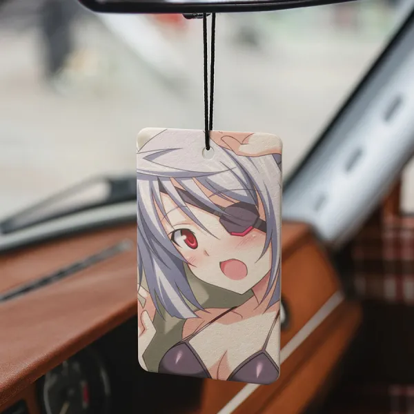 Laura Bodewig Eye Patch Academy Germany Sexy Hot Girl Otaku Weeb Anime Manga Printed Car Air Freshener>