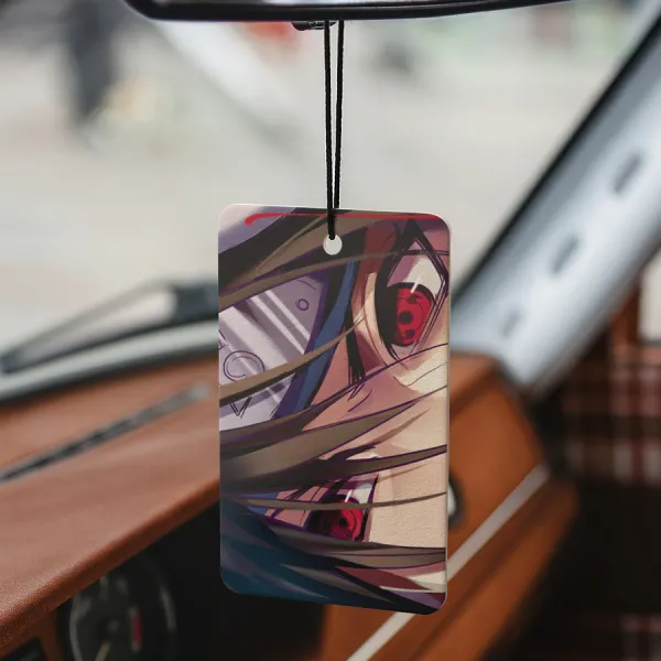 Itachi Uchiha Shinobi Anbu Konohagakure Akatsuki Cloud Clan Ninja Otaku Weeb Anime Manga Printed Car Air Freshener>