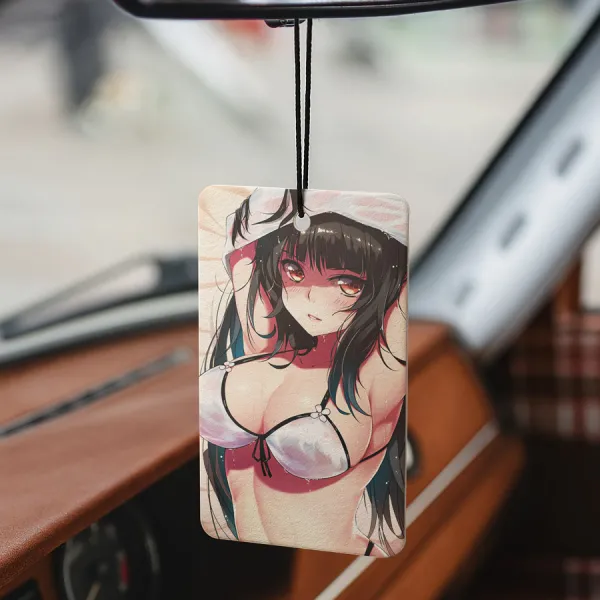 Atago Takao Heavy Cruiser Sakura Empire Ship Japanese Navy Waifu Otaku Girl Boobs Anime Manga Printed Car Air Freshener>