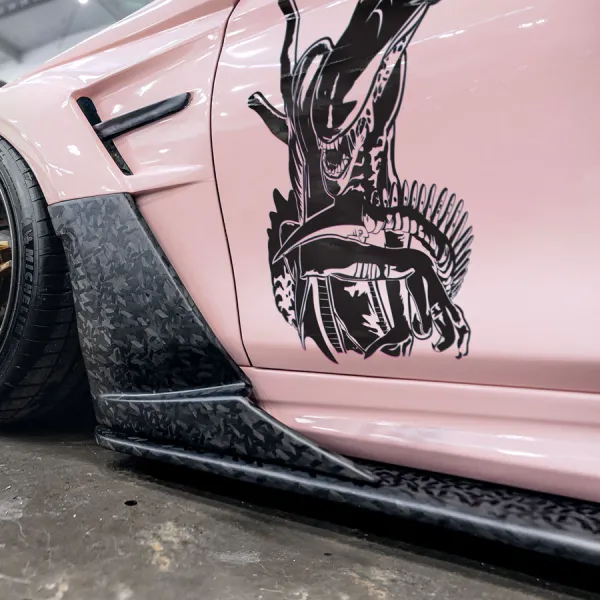 2x Pair Side XX121 v2 Warrior Queen Drone Hive Soldier Nostromo Ripley Weyland-Yutani Corp Outpost LV-426 Specie Monster Parasite Car Vinyl Sticker Decal>