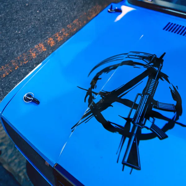 Anarchy Hood v1 Circle A Symbol Rebellion Order Chaos Guns Scythe Death Reaper Radical Freedom Resistance Street Outlaw Jacket Patch Moto Club Crew Car Vinyl Sticker Decal>