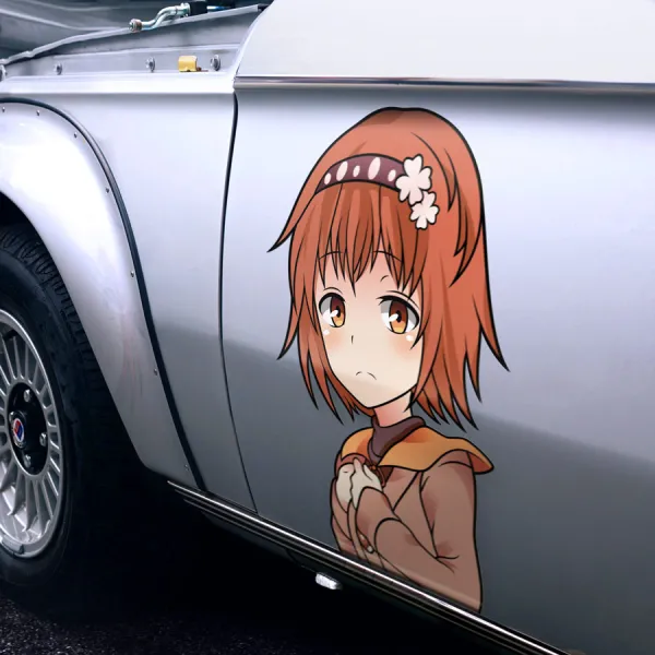 2x Pair Side Hinami Fueguchi Eyepatch Anteiku CCG Target Chimera Quinque Ken Kaneki Touka Kirishima Anime Manga Girls Boobs Sexy Printed Car Vinyl Sticker Decal>