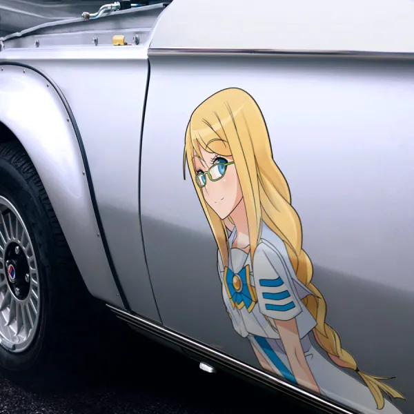 2x Pair Side Alicia Florence Legendary Prima Undine Snow White Water Fairy Neo-Venezia Gondolier Company Anime Manga Girls Boobs Sexy Printed Car Vinyl Sticker Decal>