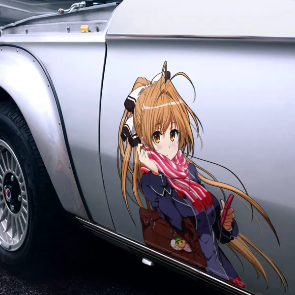 2x Pair Side Isuzu Sento Maple Land Princess Royal Guard  Seiya Kanie Envoy Waifu Anime Manga Girls Boobs Sexy Printed Car Vinyl Sticker Decal>