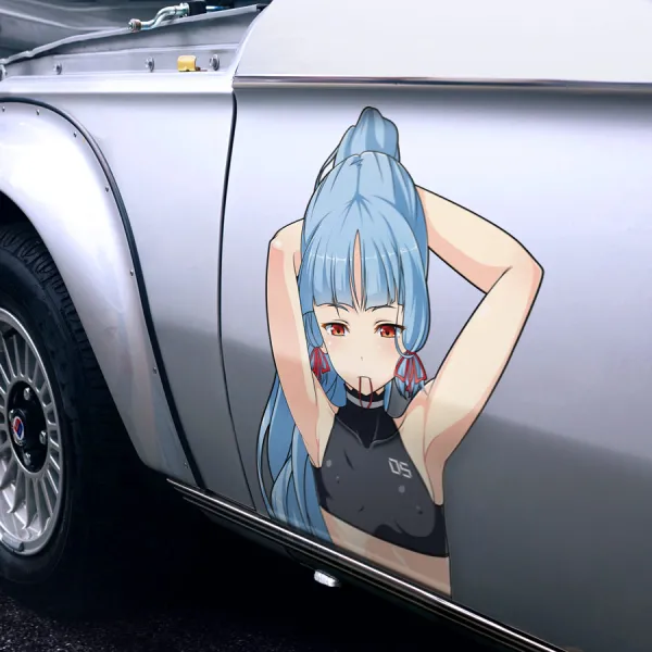 2x Pair Side Murakumo Kagerou-Class Destroyer Naval Unit Ship Fleet Girl Sailor Uniform Abyssal Anime Manga Girls Boobs Sexy Printed Car Vinyl Sticker Decal>