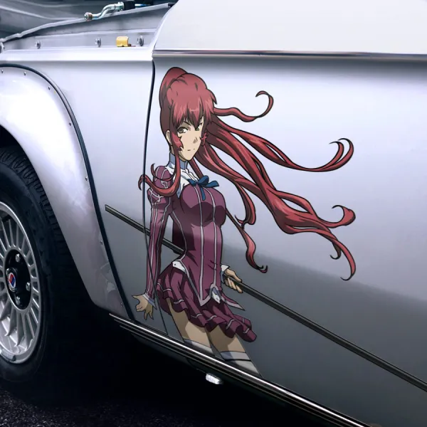 2x Pair Side Arnett McMillan GM 436 Pandora Warrior West Genetics Volt Nova Slashing Trickster Mad Dog Fierce Anime Manga Girls Boobs Sexy Printed Car Vinyl Sticker Decal>