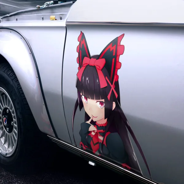 2x Pair Side Rory Mercury Reaper Demi-Goddess Darkness Apostle Emroy Senpai Otaku Anime Manga Girls Sexy Printed Car Vinyl Sticker Decal>