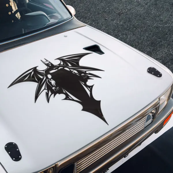 Dark Hood v4 Bruce Wayne Enterprises Funding Tower Gotham City Arkham Asylum GCPD Why So Serious Jim Gordon Superhero Comic Car Vinyl Sticker Decal>