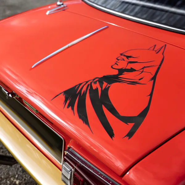 Dark Hood v2 Bruce Wayne Enterprises Funding Tower Gotham City Arkham Asylum GCPD Why So Serious Jim Gordon Superhero Comic Car Vinyl Sticker Decal>