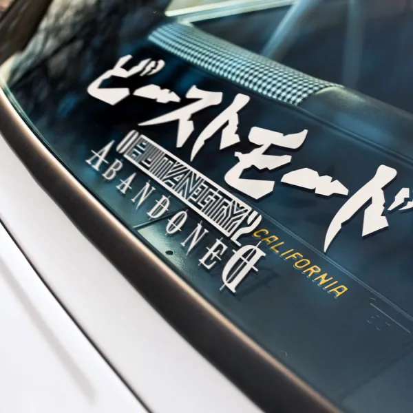 Beast Mode Katakana Humanity Abandoned Eva Unit 02 Pylons Mari Makinami Illustrious Nothing Ventured Gained Angel Mecha SEELE NERV Manga Anime Vinyl Sticker Decal>