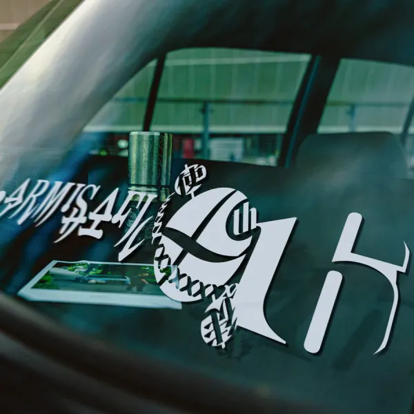 2x Pair Side Armisael 16th Angel Ring of Light Plasmid Adam's Child A.T. Field Eva Tokyo-3 Mecha SEELE NERV Katakana Manga Anime Vinyl Sticker Decal>