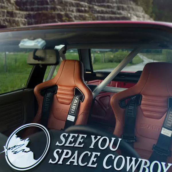 2x See You Space Cowboy v2 Galactic Wanderer Spike Spiegel Bounty Hunter Faye Valentine Swordfish II MONO Racer Anime Car Vinyl Sticker Decal>