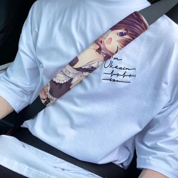 Blaze Yurie Sigtuna v2 Tomoe Tachibana Lilith Bristol Sexy Hot Anime Manga Eco Leather Printed Car Seat Belt Cover>