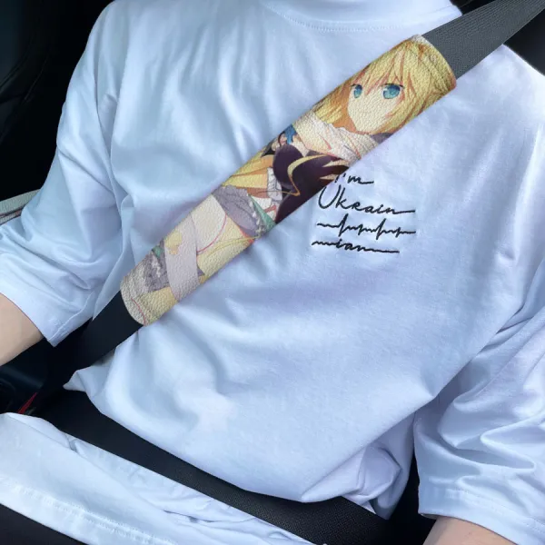 Blaze Yurie Sigtuna v6 Tomoe Tachibana Lilith Bristol Sexy Hot Anime Manga Eco Leather Printed Car Seat Belt Cover>