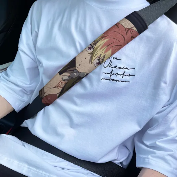 Shura Kirigakure v3 Assiah Gehenna Rin Okumura Izumo Kamiki Shiemi Moriyama Sexy Girl Eco Leather Printed Car Seat Belt Cover>