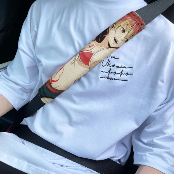 Shura Kirigakure v4 Assiah Gehenna Rin Okumura Izumo Kamiki Shiemi Moriyama Sexy Girl Eco Leather Printed Car Seat Belt Cover>
