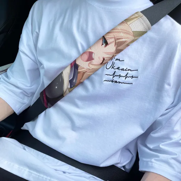 Margot Naito v1 Mage Musashi Ariadust Academy Chancellor Board Sexy Hot Anime Manga Girl Eco Leather Printed Car Seat Belt Cover>