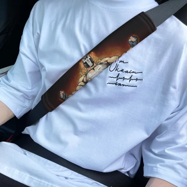 Bane Villain Bruce Wayne Gotham Gordon Police Dark Knight Eco Leather Printed Car Seat Belt Cover>