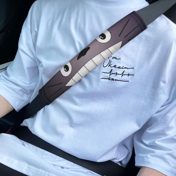 My Neighbor Manga Anime Studio JDM Cute Lady Japan Made Funny Eco Leather Printed Car Seat Belt Cover>