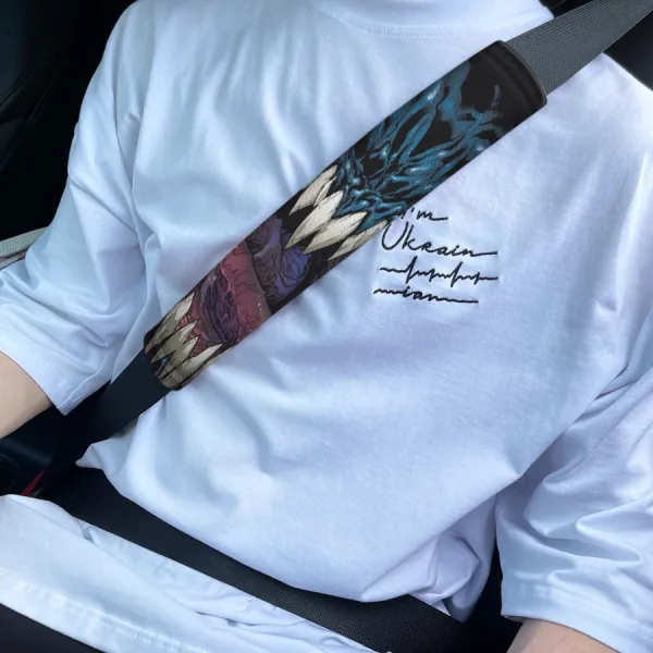 Eddie Brock Eddie Brock V2 Movie Badass Symbiote Antihero Amazing Peter Parker Eco Leather Printed Car Seat Belt Cover>