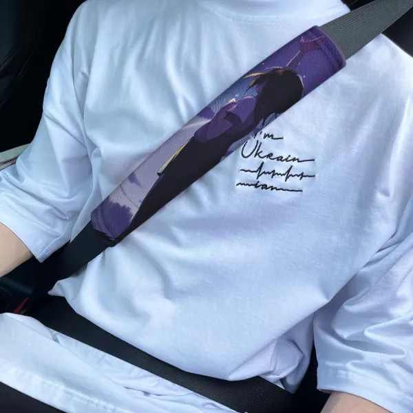 Comet Tiamat v1 Mitsuha Miyamizu Taki Tachibana Souls Stars Night Sky Itomori Anime Manga Eco Leather Printed Car Seat Belt Cover>