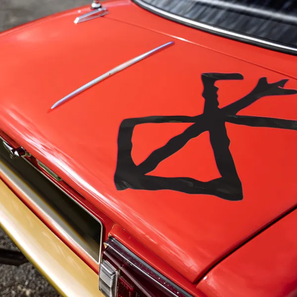 Hood v1 Sacrifice Symbol Tattoo Guts Black Swordsman Struggler Branded Band Falcon Eclipse Knight Griffith Crimson Behelit Anime Manga Vinyl Sticker Decal>