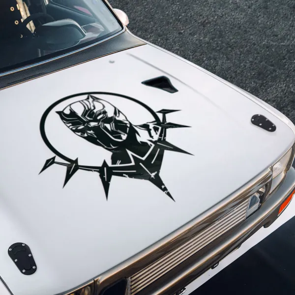 Hood King T'Challa v2 Wakanda Forever Claws Vibranium Nation Dora Milaje Warriors Shuri Comic Superhero Car Vinyl Sticker Decal>