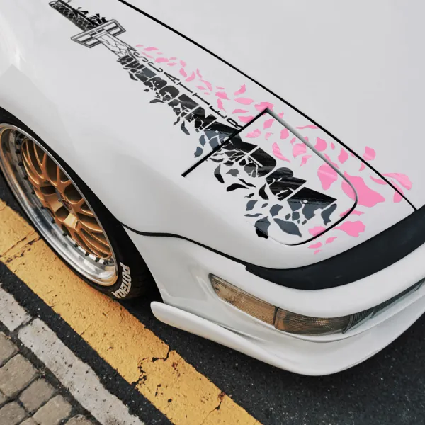 Senbonzakura Scatter Hood v1 Thousand Cherry Blossoms Shikai Byakuya Kuchiki Shinigami 6th Division Gotei 13 Manga Anime Vinyl Sticker Decal>