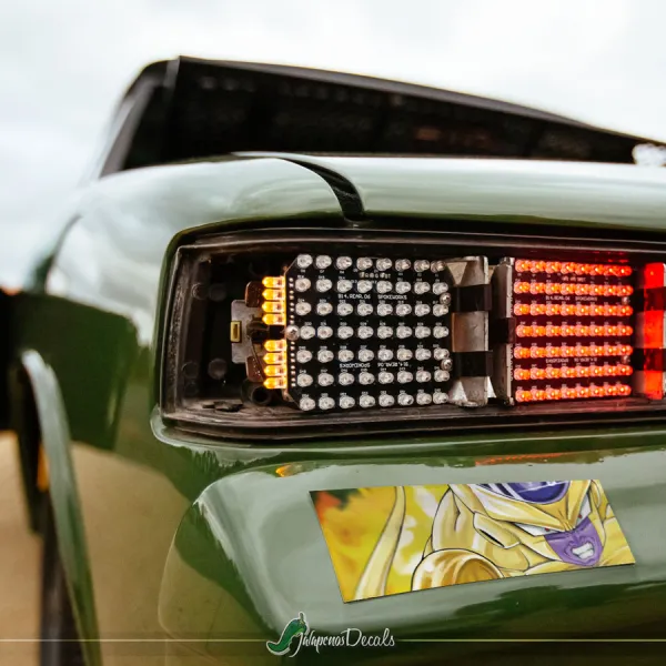 Frieza v3 Golden Freezer Lord Emperor Universe 7 Destruction Goku Saiyan Z Super DBZ Kai Anime Manga Printed Box Slap Bumper Car Vinyl Sticker Decal>