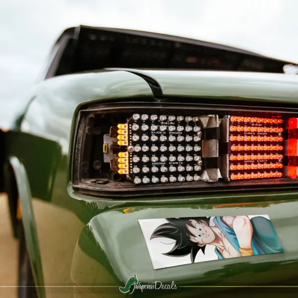 Black Son Goku v3 Kakarot Strike Super Saiyan Universe 7 Capsule Corp Z DBZ Anime Manga Printed Box Slap Bumper Car Vinyl Sticker Decal>