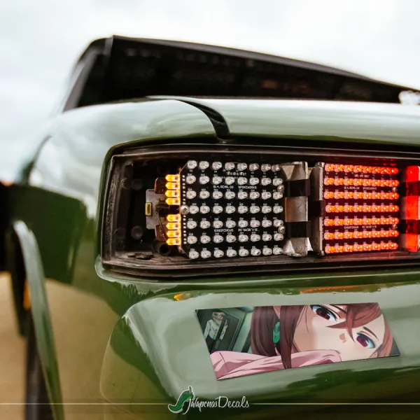 Momo Ayase v3 Serpo Aliens Paranormal Turbo-Granny Spirit Aura Medium Alien Earrings Okarun Waifu Girl Manga Anime Printed Box Slap Bumper Car Vinyl Sticker Decal>