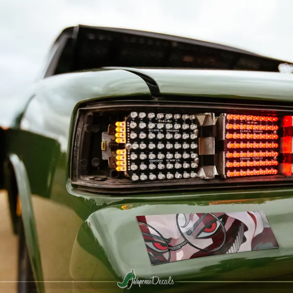 Ken Takakura v2 Okarun Occult-Kun Glasses Four-Eyes Kintama Turbo Granny Spiritual Power Manga Anime Printed Box Slap Bumper Car Vinyl Sticker Decal>