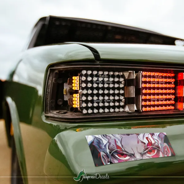 Ken Takakura v4 Okarun Occult-Kun Glasses Four-Eyes Kintama Turbo Granny Spiritual Power Manga Anime Printed Box Slap Bumper Car Vinyl Sticker Decal>