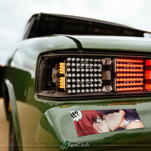 Lucy Heartfilia Team Natsu Mage Guild Erza v1 Sexy Hot Boobs Ass Anime Manga Printed Box Slap Bumper Car Vinyl Sticker Decal>