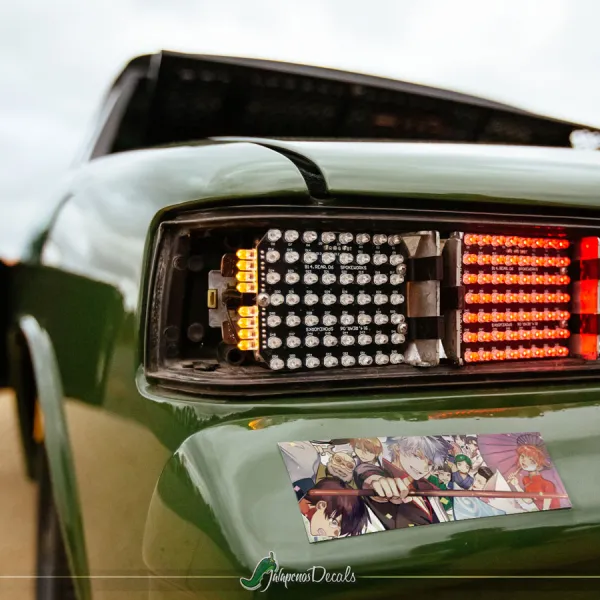 Gintoki Sakata v8 Kagura  Shinpachi Shimura Yorozuya White Yaksha Demon Shiroyasha Samurai Yukata Manga Anime Printed Box Slap Bumper Car Vinyl Sticker Decal>