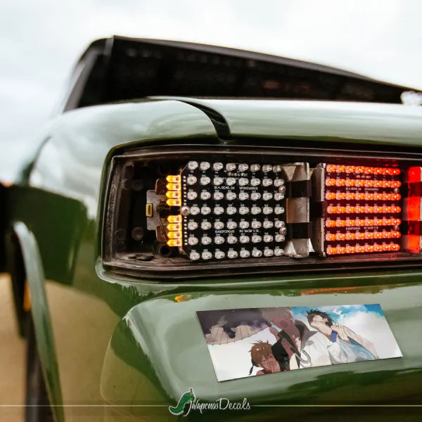 Gintoki Sakata v5 Kagura  Shinpachi Shimura Yorozuya White Yaksha Demon Shiroyasha Samurai Yukata Manga Anime Printed Box Slap Bumper Car Vinyl Sticker Decal>