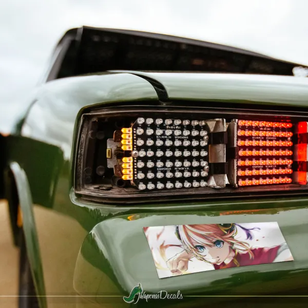 Kagura v2 Yorozuya Amanto Yato Tribe Cheongsam China Girl Sadaharu Manga Anime Printed Box Slap Bumper Car Vinyl Sticker Decal>