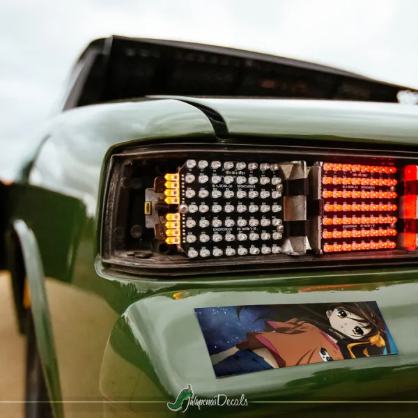 Haruhi Suzumiya v2 SOS Asahina Koizumi Nagato Kyon Anime Manga Printed Box Slap Bumper Car Vinyl Sticker Decal>