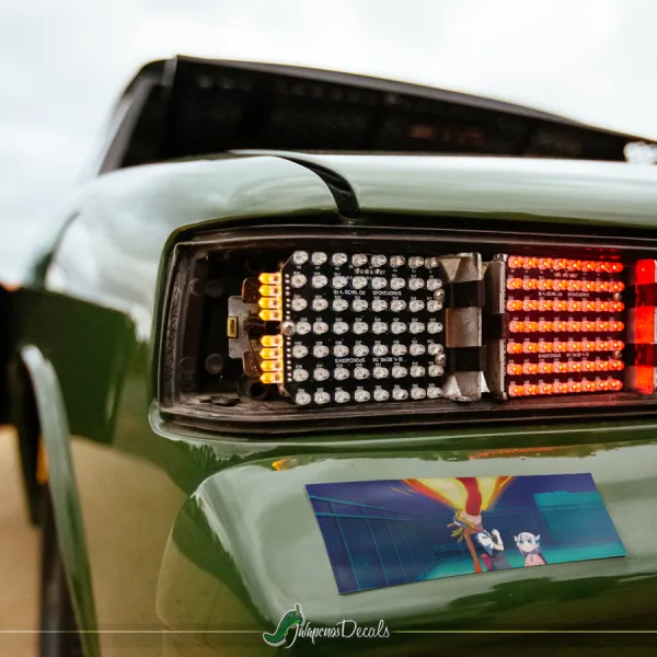 Lucoa Quetzalcoatl Tohru V2 Miss Chaos Horns Sexy Girl Anime Manga JDM Printed Box Slap Bumper Car Vinyl Sticker Decal>