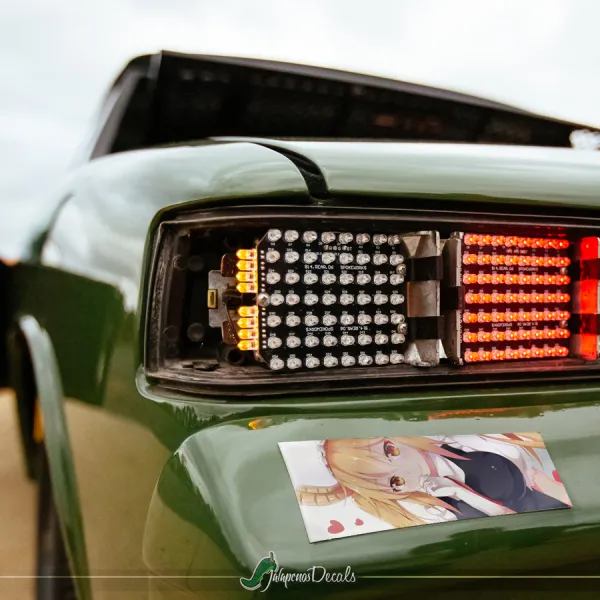 Lucoa Quetzalcoatl Tohru V5 Miss Chaos Horns Sexy Girl Anime Manga JDM Printed Box Slap Bumper Car Vinyl Sticker Decal>