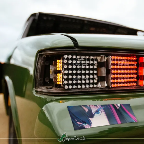 Satsuki Kiryuin v8 Three Star Goku Kamui Junketsu Senketsu Uniform Honnouji Academy Nudist Beach REVOCS Anime Printed Box Slap Bumper Car Vinyl Sticker Decal>