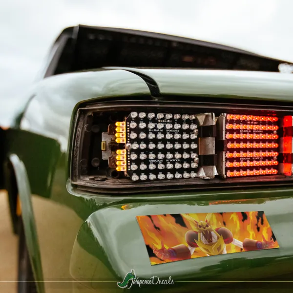 Uzumaki V2 Nine-Tails Konohagakure Hidden Leaf Village Sasuke Uchiha Sakura Haruno Anime Manga JDM Printed Box Slap Bumper Car Vinyl Sticker Decal>