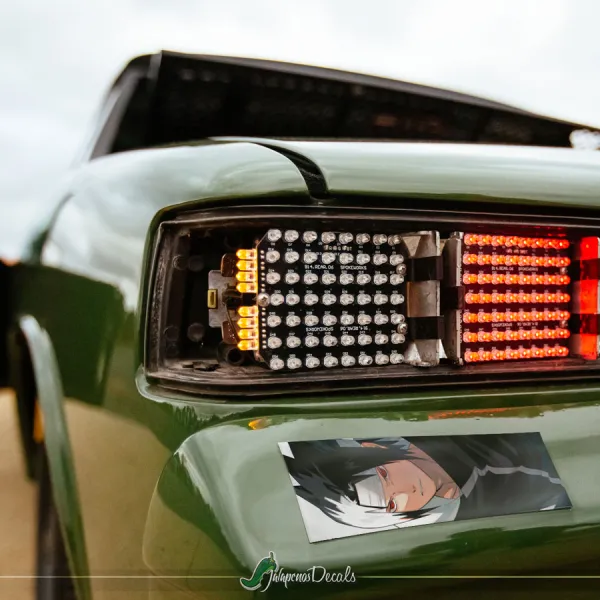 Sasuke Uchiha Shinobi Konohagakure Akatsuki Cloud Clan Ninja Team 7 Anime Manga Printed Box Slap Bumper Car Vinyl Sticker Decal>